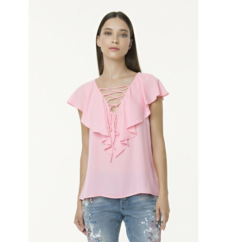 Camicetta con rouches