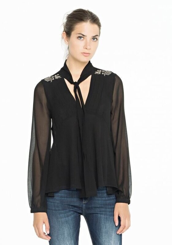 Blusa con applicazioni FRACOMINA