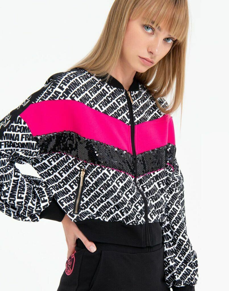 Giacchino bomber con paillettes