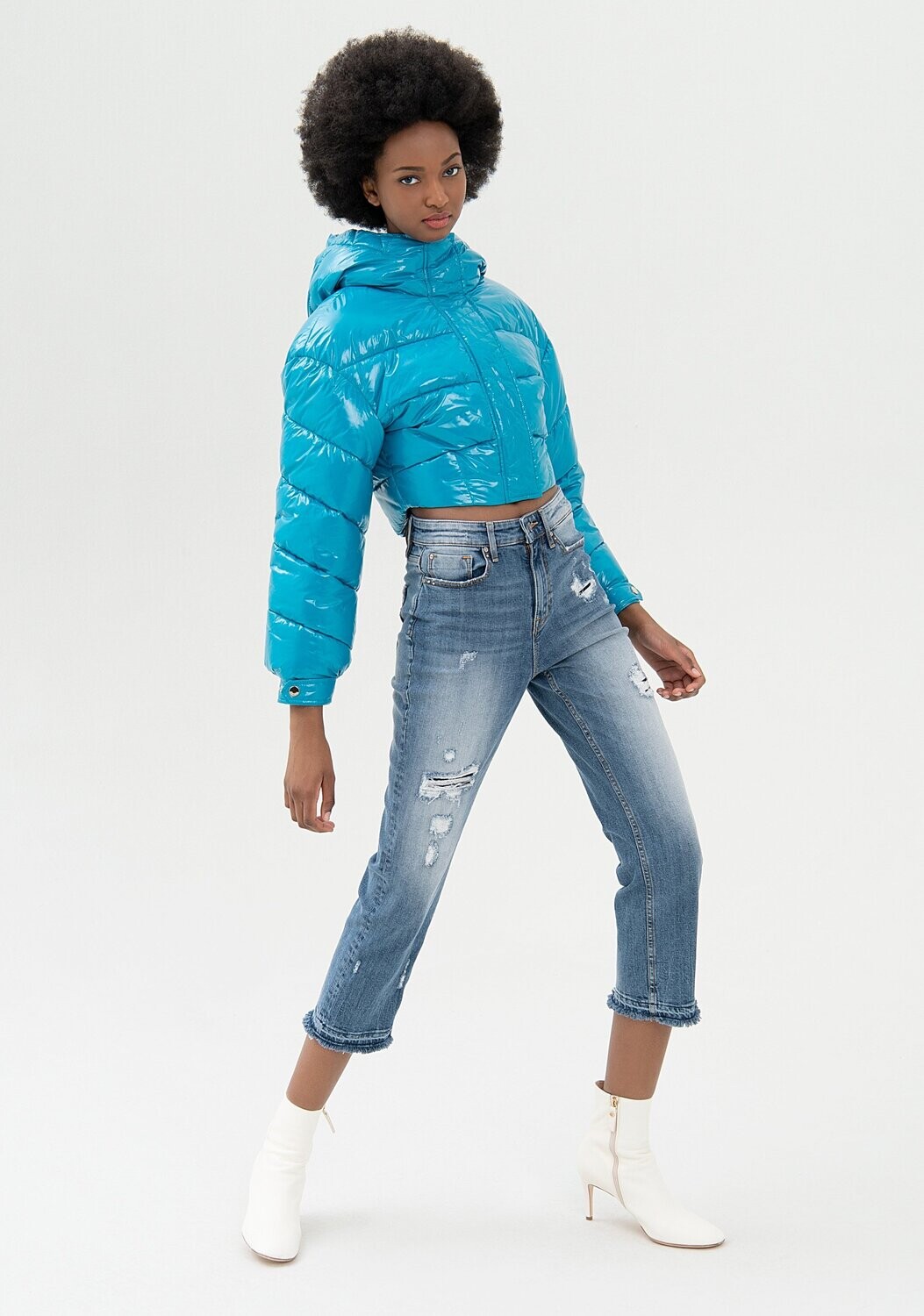 Jeans loose fit Megan high cropped