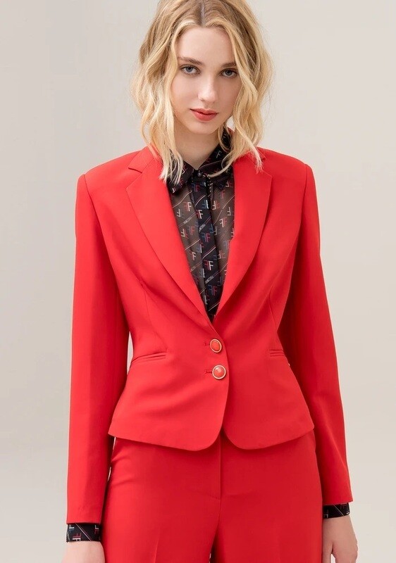 Blazer regular corto monopetto