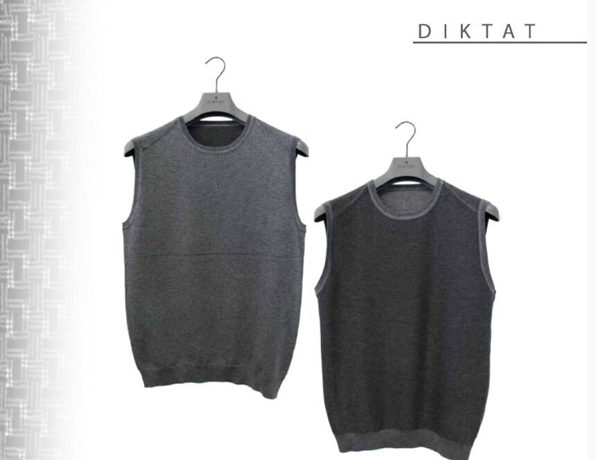 Maglia gilet reversibile