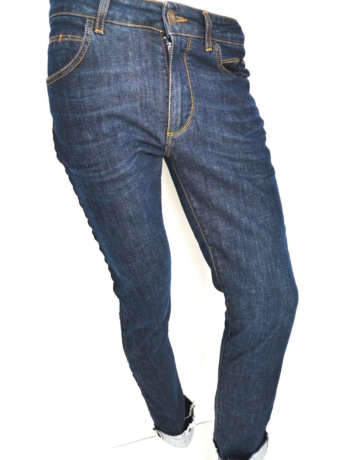 Jeans con bande laterali