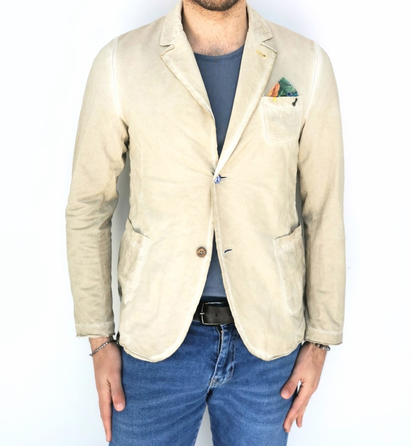 Giacca in lino e cotone 