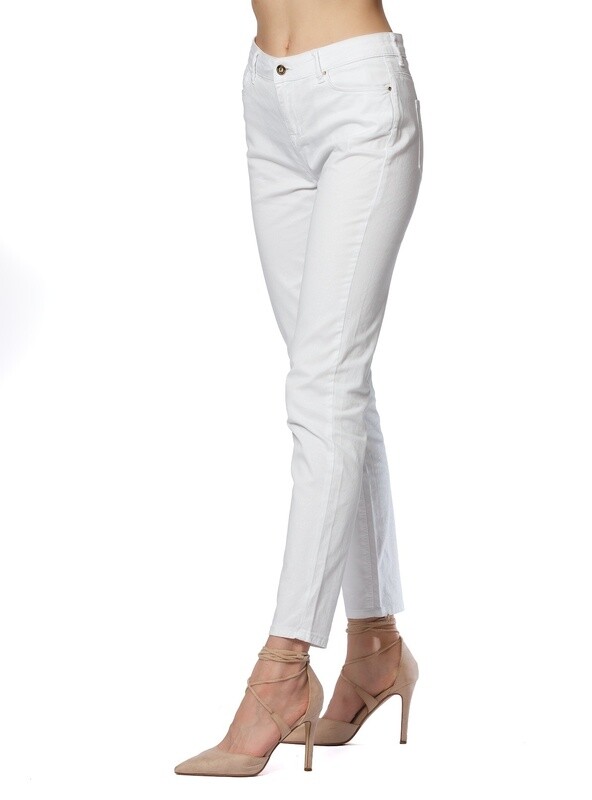 Jeans in denim stretch bianco