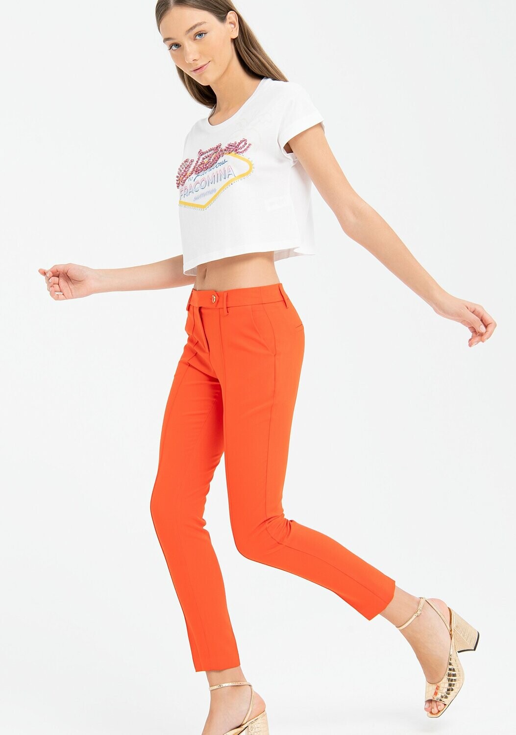 Pantalone chino skinny sartoriale