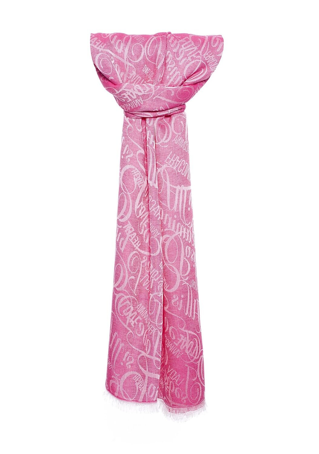 Foulard in viscosa con logo