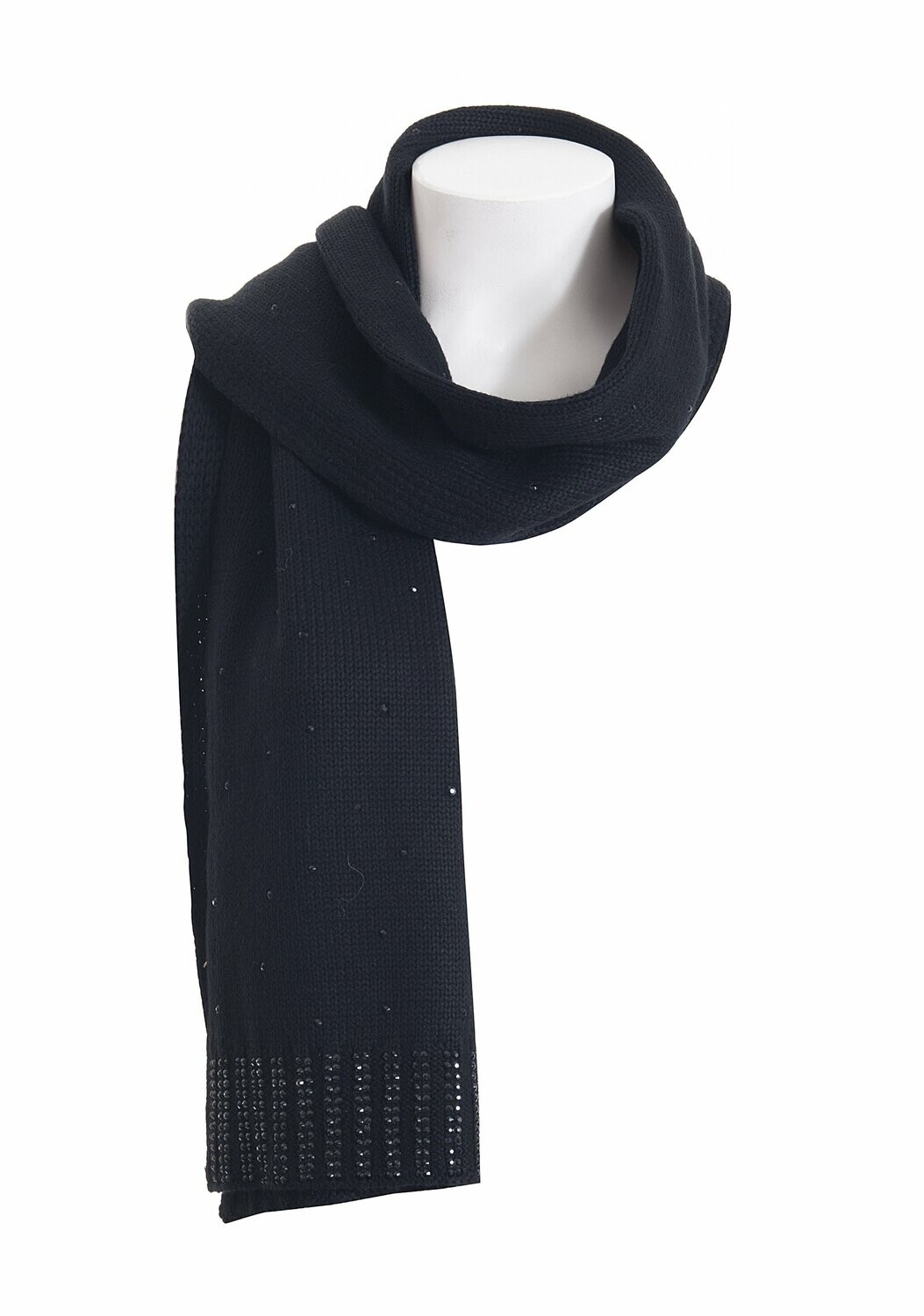 Sciarpa in maglia con strass