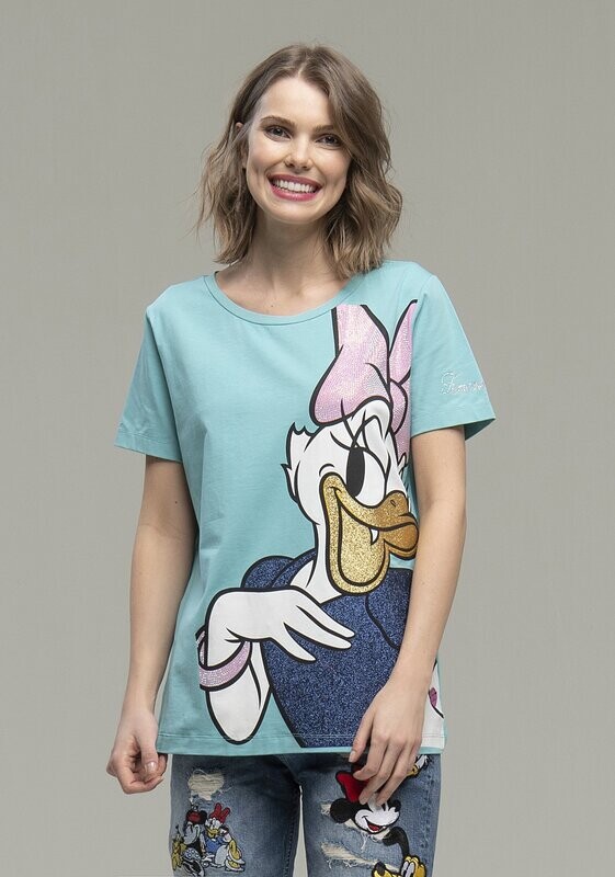T-shirt regular con stampa Disney Daisy Duck