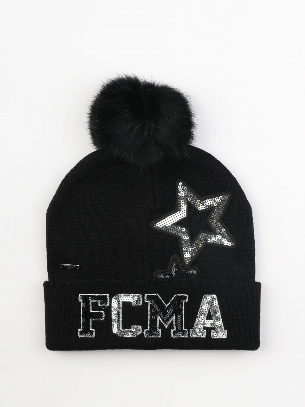 Cappello donna in maglia con paillettes