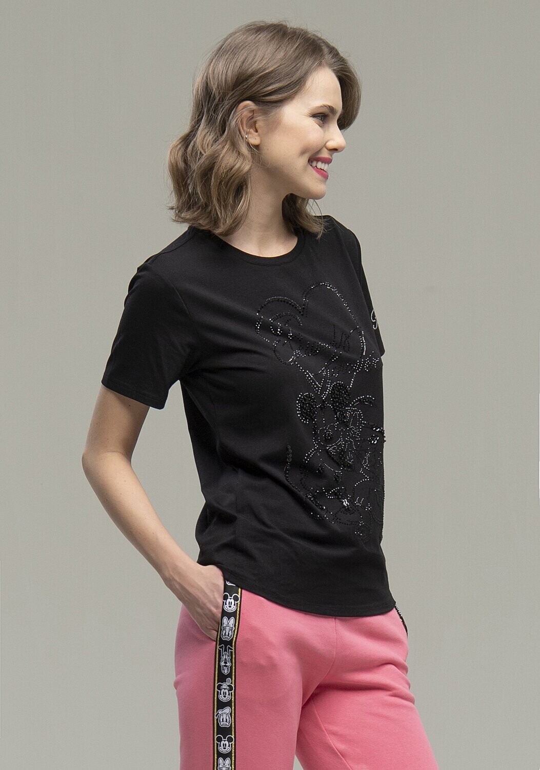 T-shirt regular con stampa Disney Mickey &amp; friends