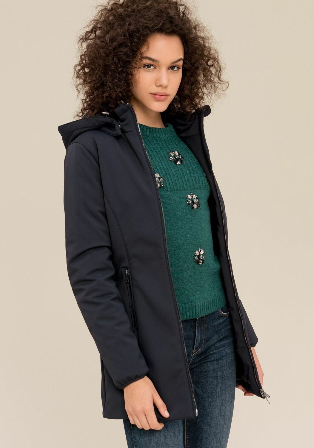 Parka lungo slim fit