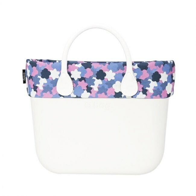 Bordo O bag tessuto stampa flower camouflage