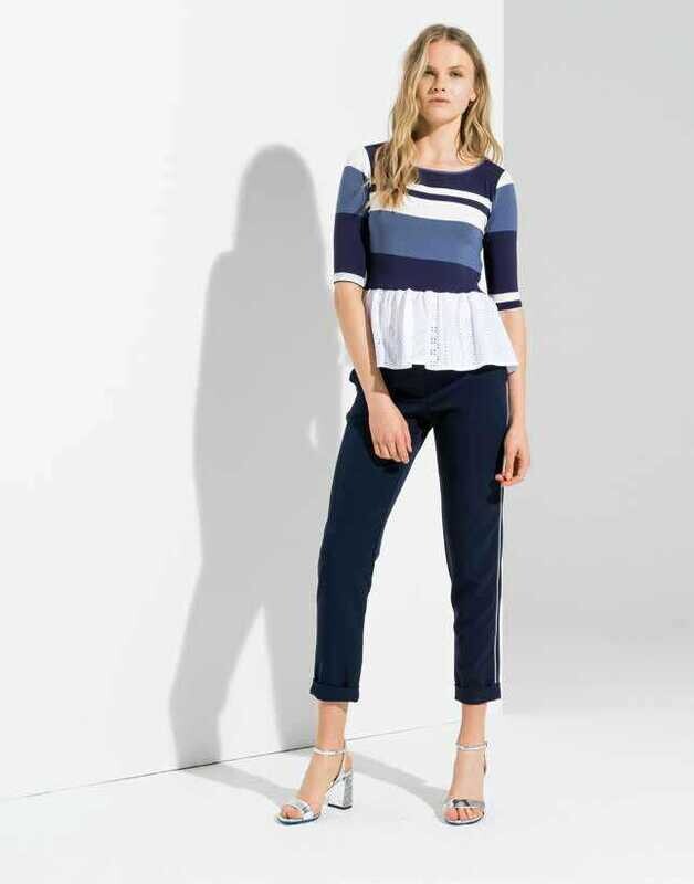 Maglia con pizzo San Gallo