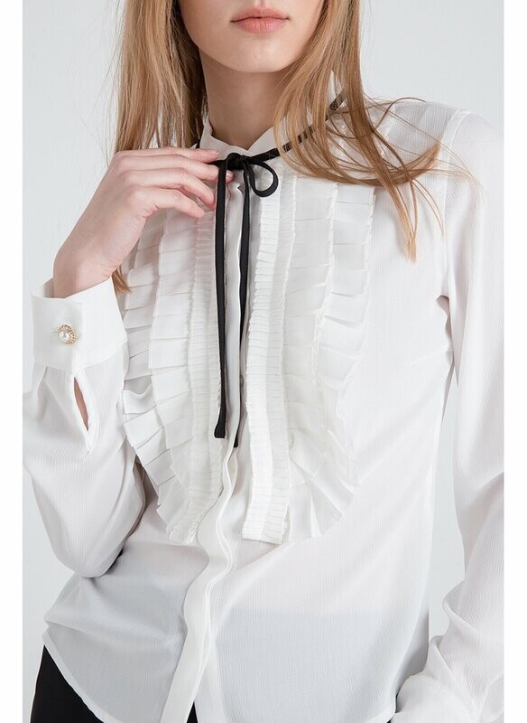 Fracomina camicia con rouches