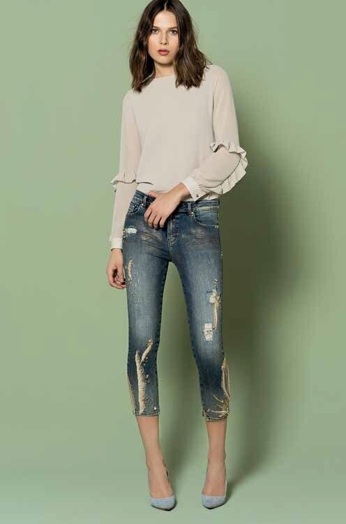 JEANS SKINNY VITA ALTA