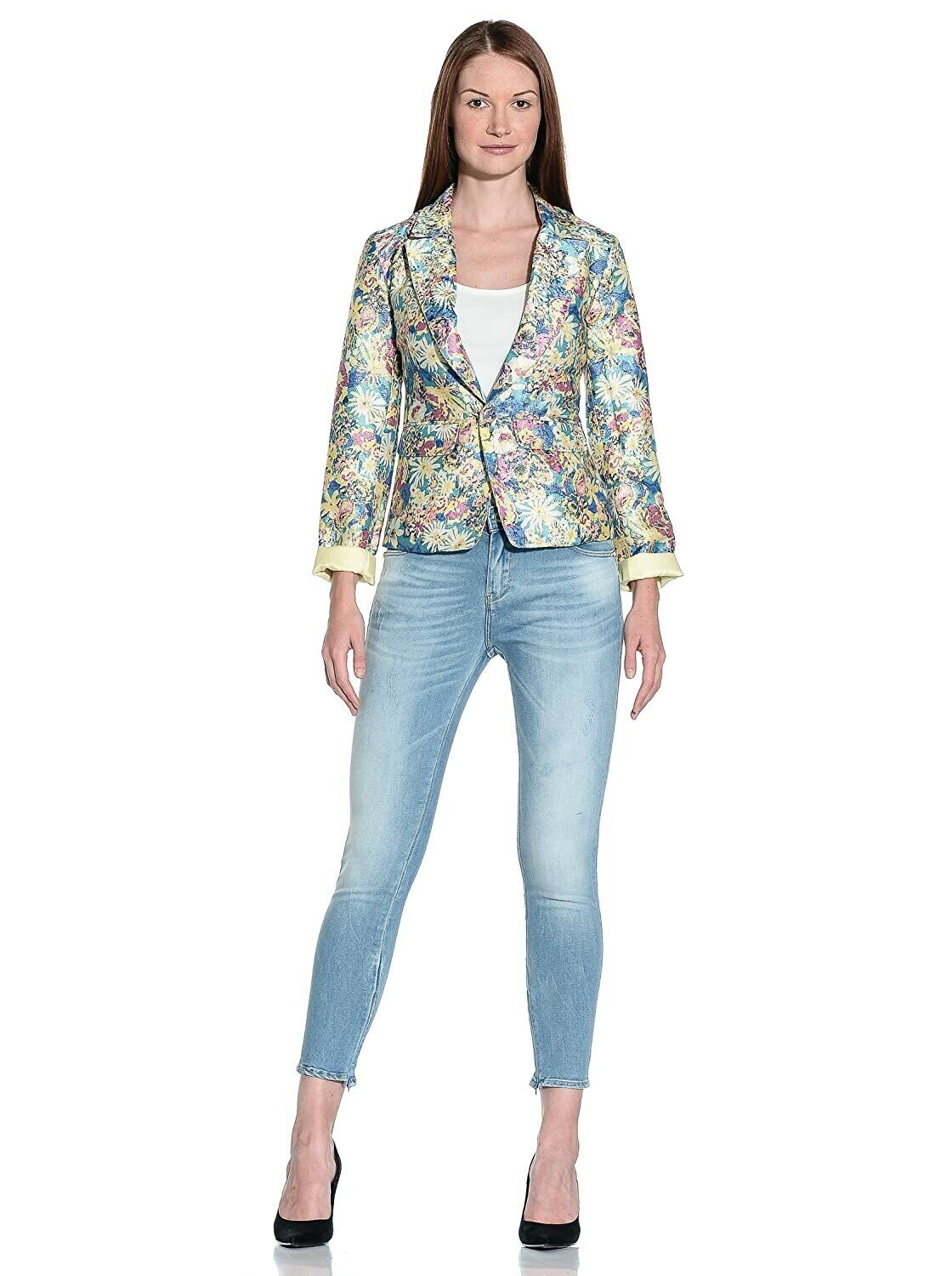 Giacca in broccato floreale