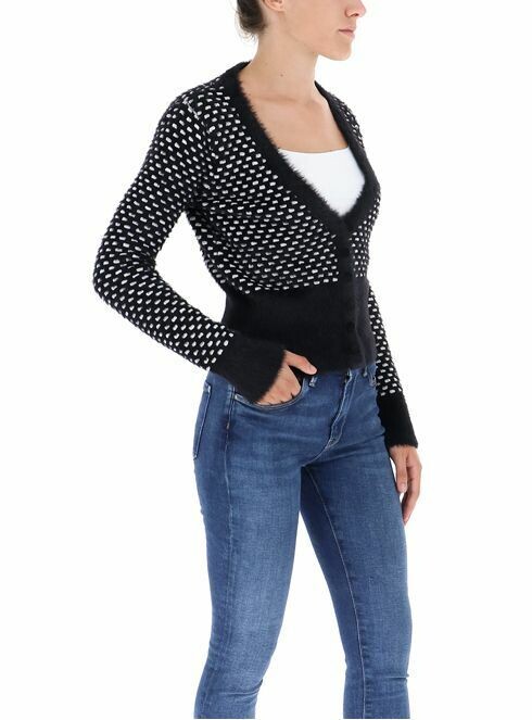 Maglione a V con bottoni