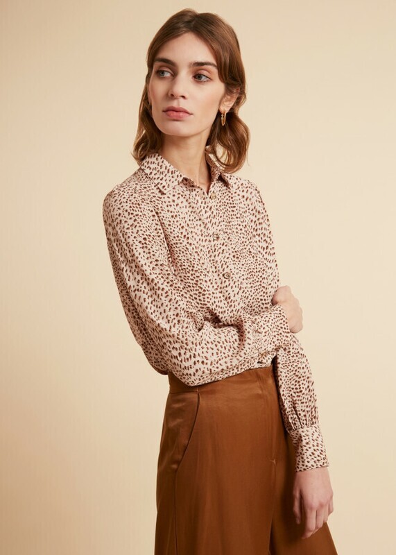 Camicia morbida con stampa a macchie