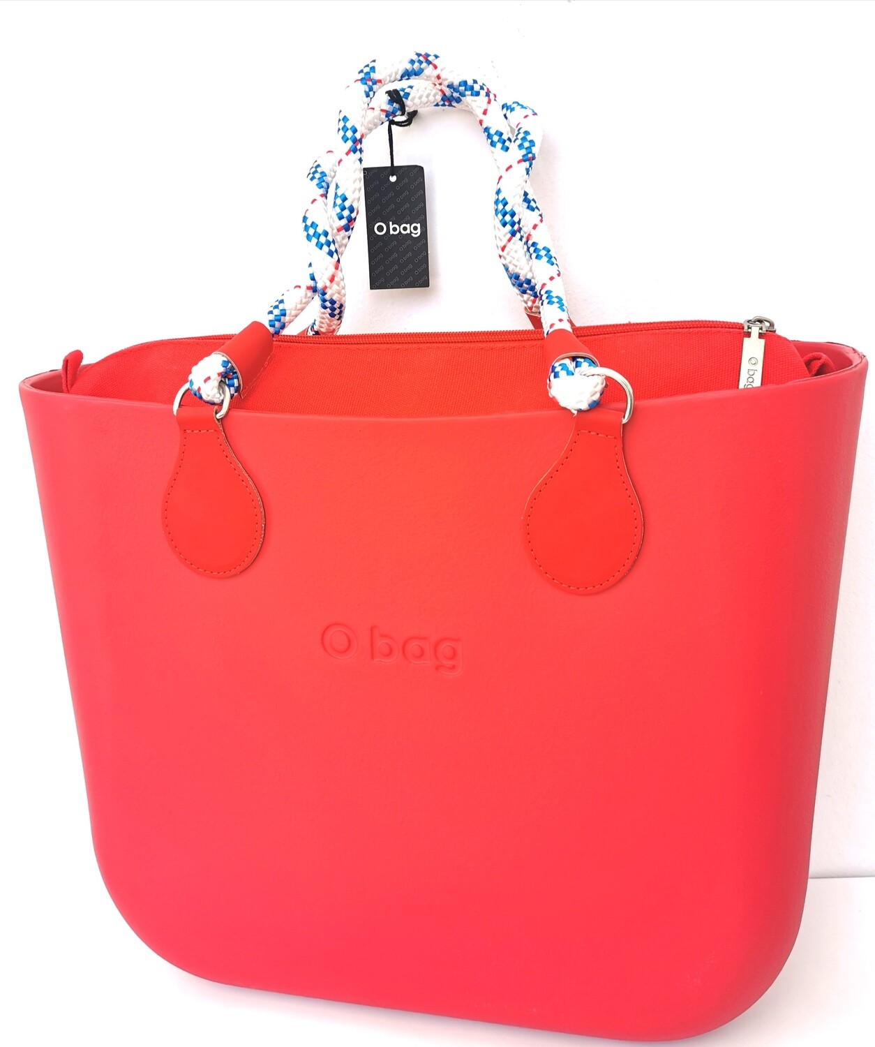 O bag con manici in corda e sacca in canvas