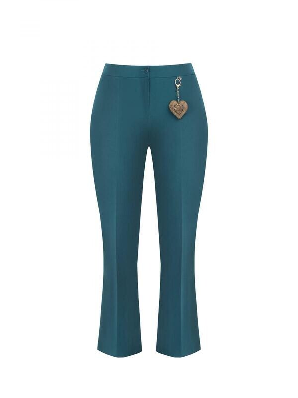 Pantalone svasato con portachiavi