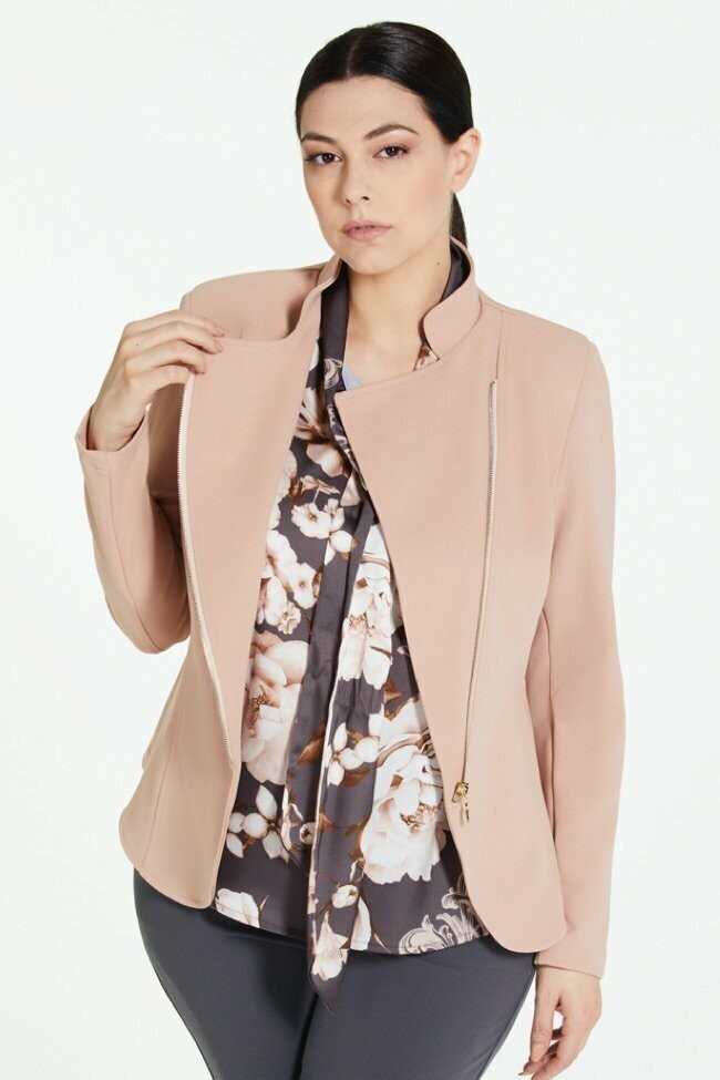 Giacca con zip laterale