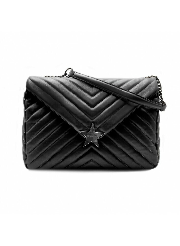 MAXI BORSA IN ECOPELLE TRAPUNTATA