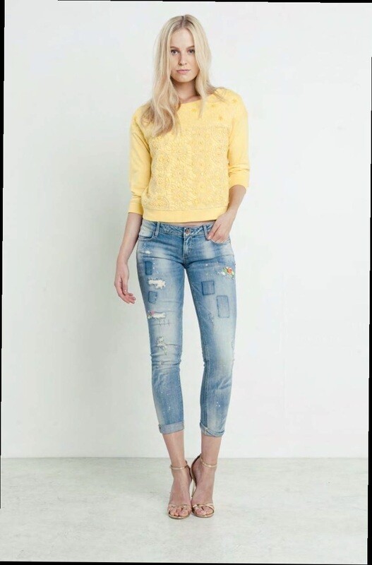 Jeans super slim in denim chiaro