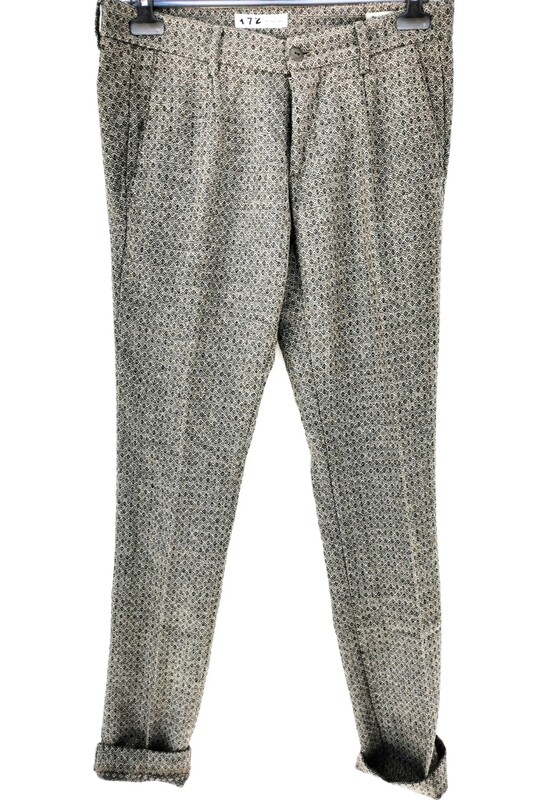 Pantalone chino slim fit in flanella