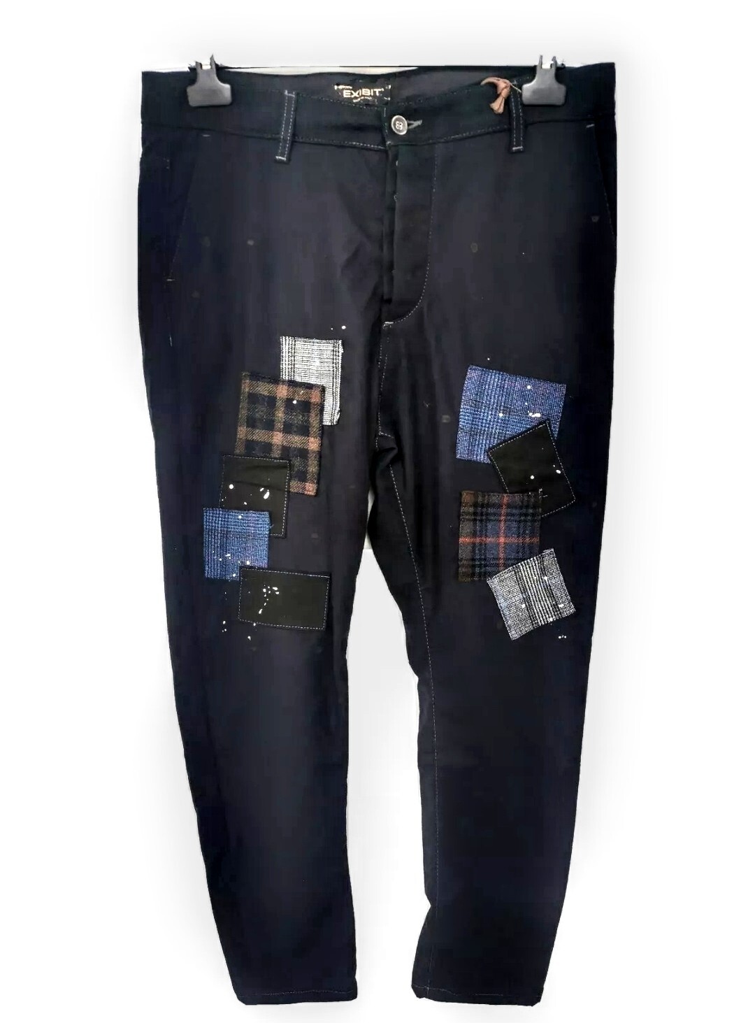 Pantalone in tessuto felpato con patch