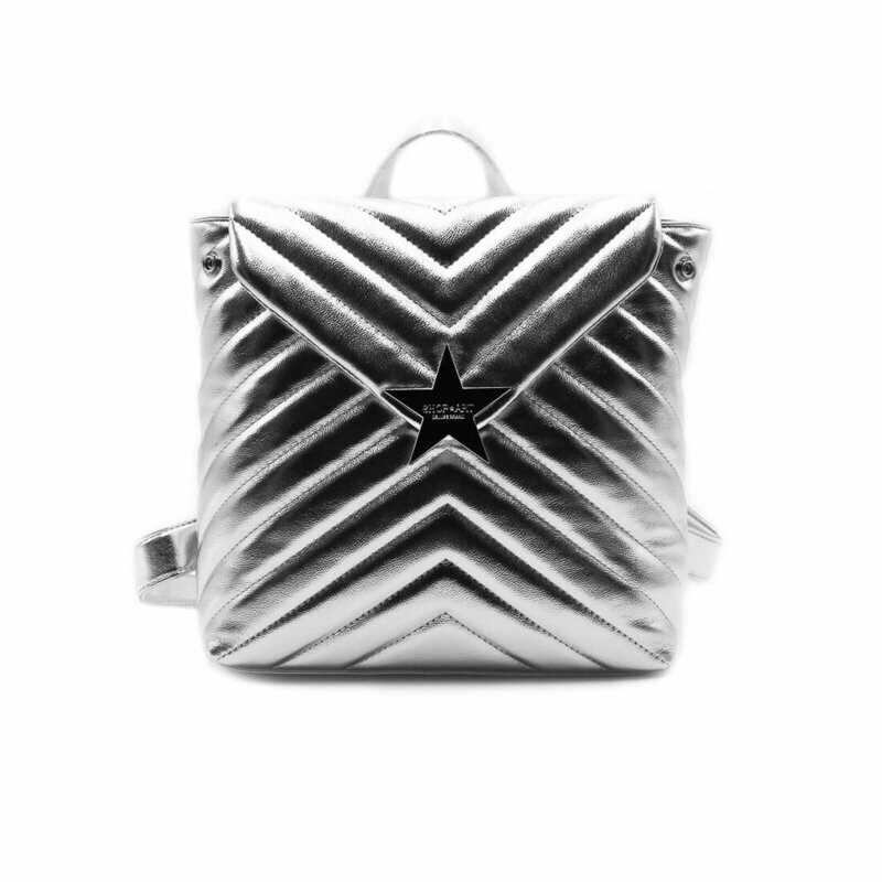 ZAINO TRAPUNTATO IN ECOPELLE