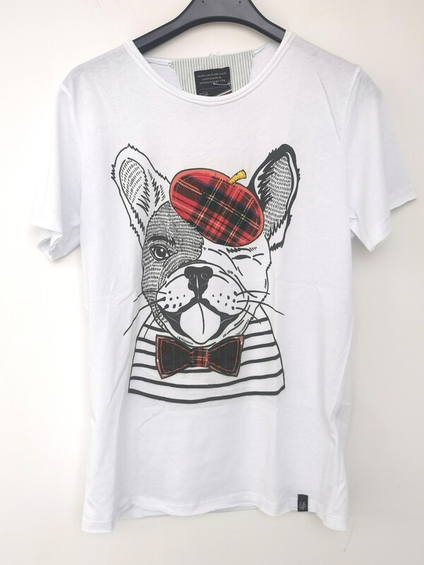 T-shirt stampa cane