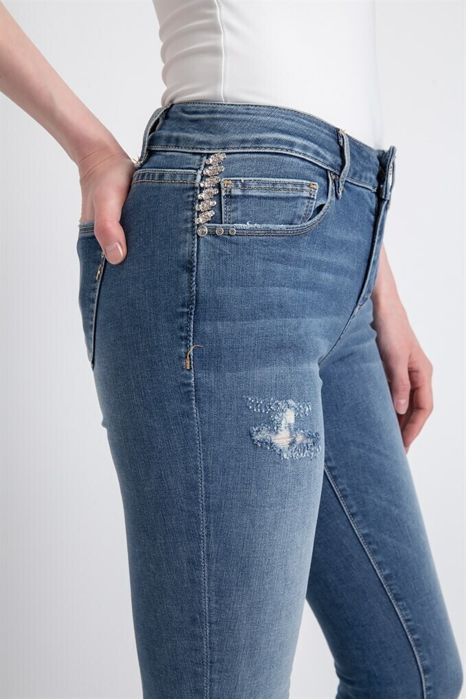 Jeans a vita alta skinny