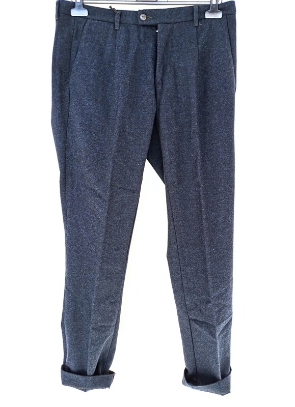 Pantalone slim fit in flanella