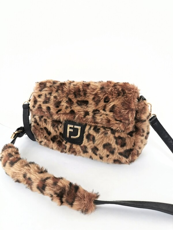 Borsa in ecopelliccia animalier