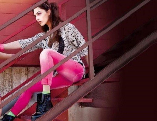 Jeans colorato skinny in denim stretch