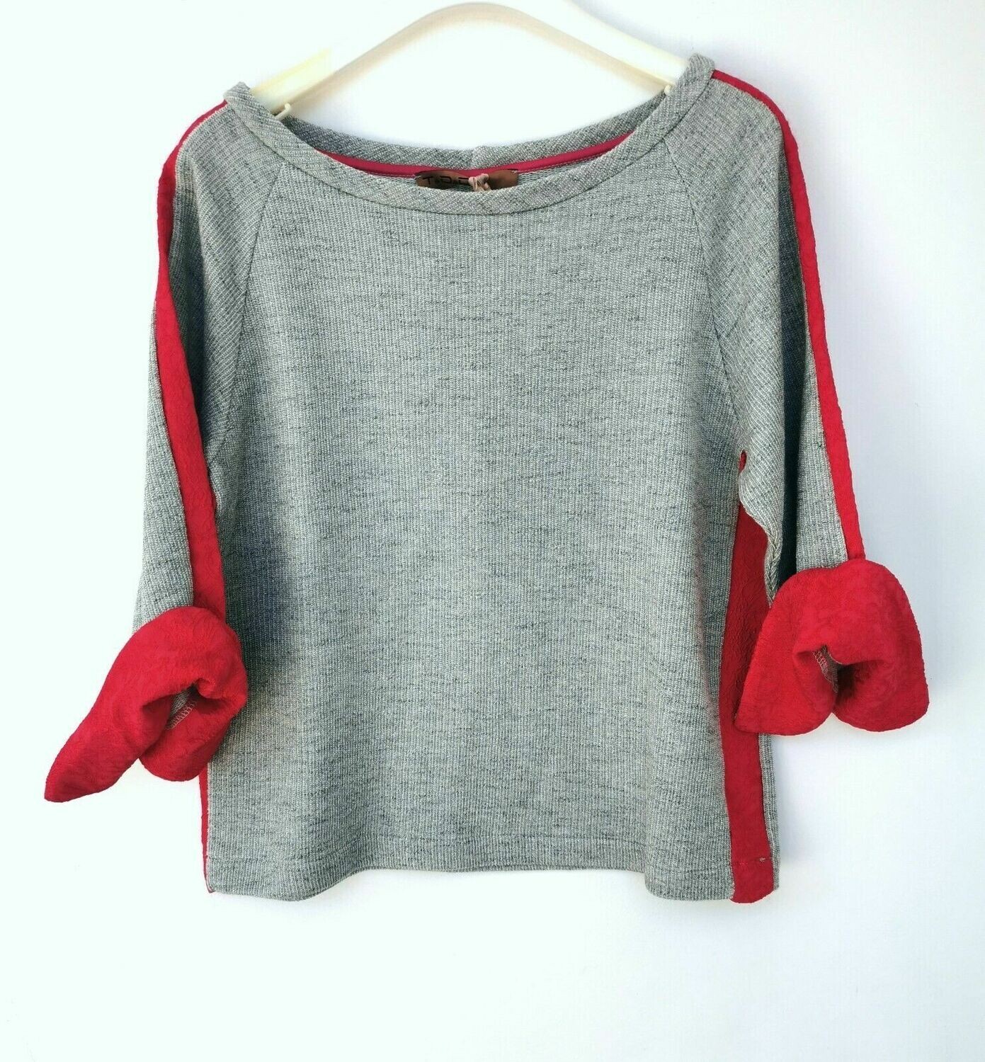 Maglia in lurex con manica 3/4