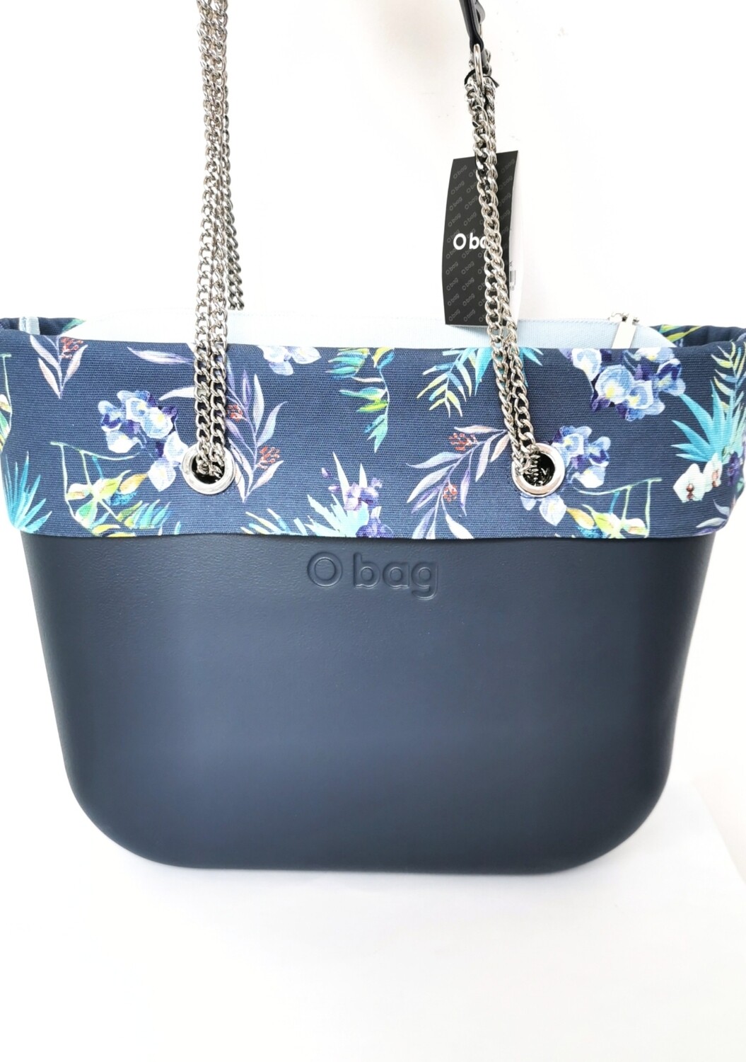 O BAG con bordo e manici a catena