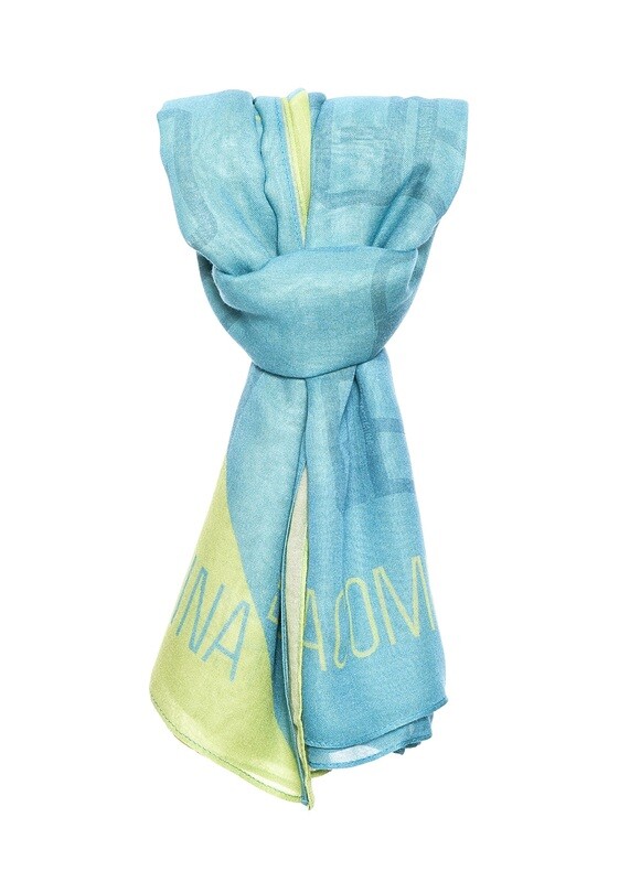 Foulard in morbida viscosa bicolor