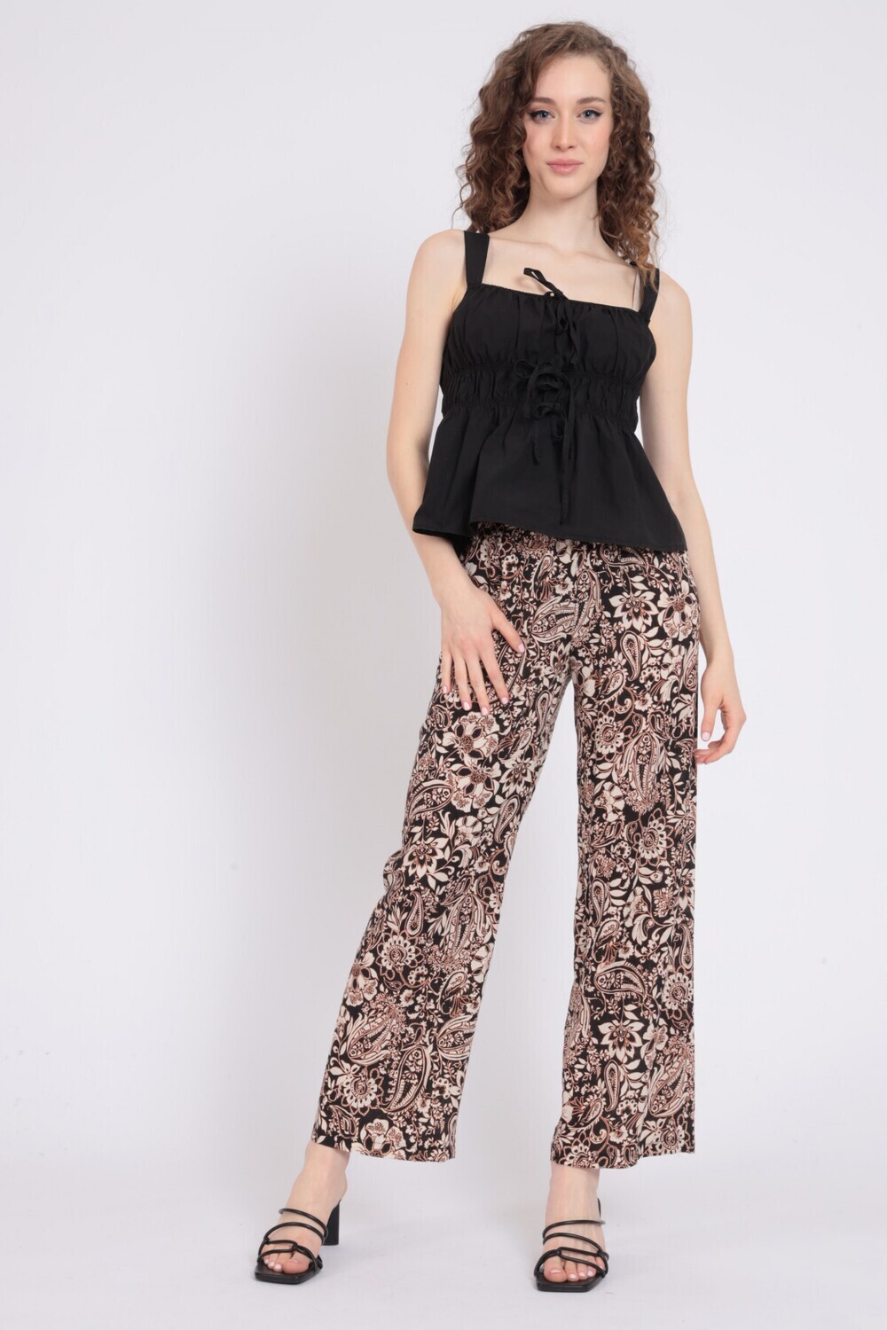 Pantalone palazzo in fresca viscosa