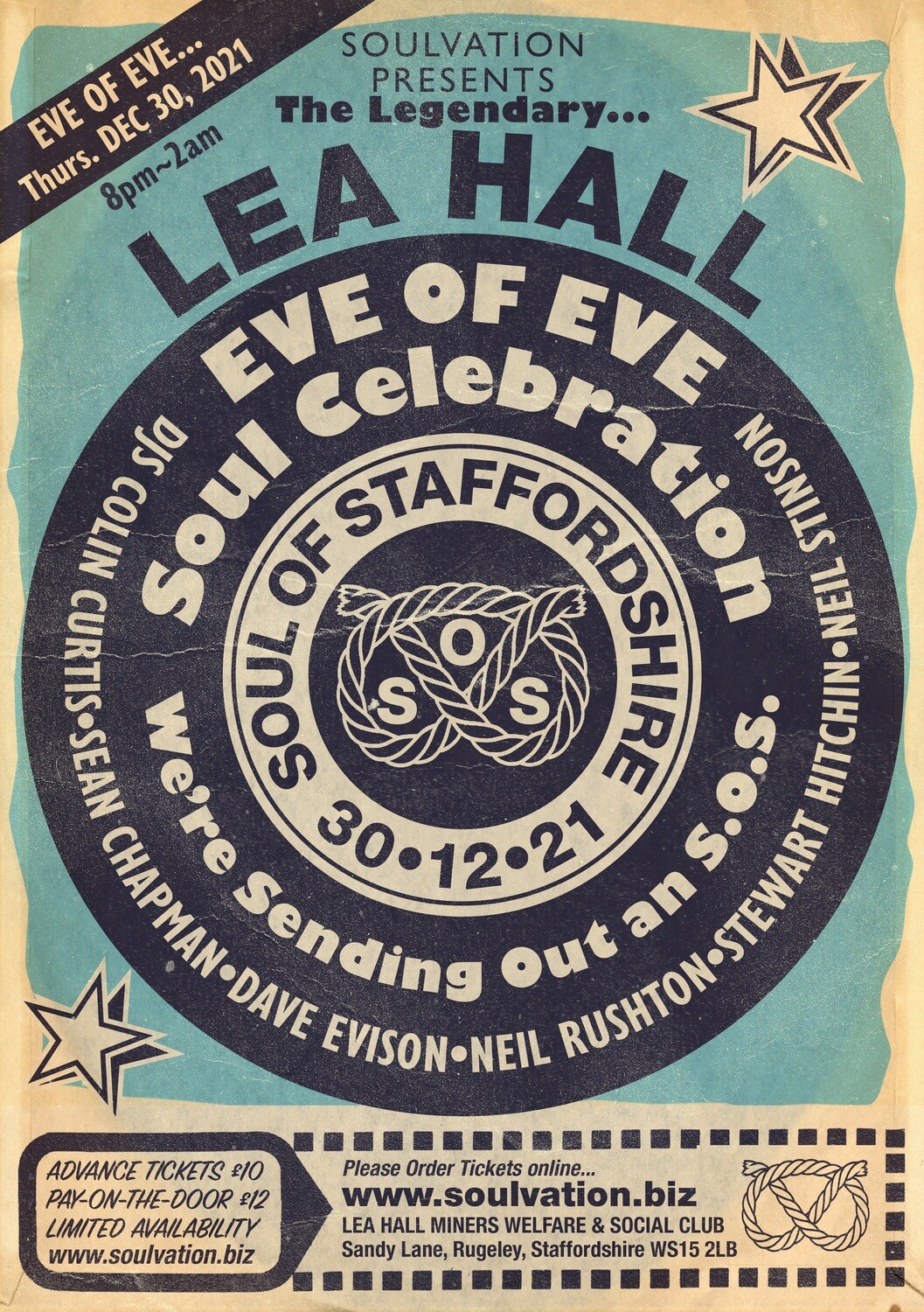 LEA HALL 'EVE OF EVE' 2021 tickets £10 plus £1 handling