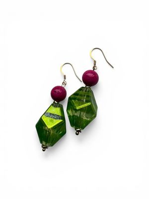 Green/pink Dangles