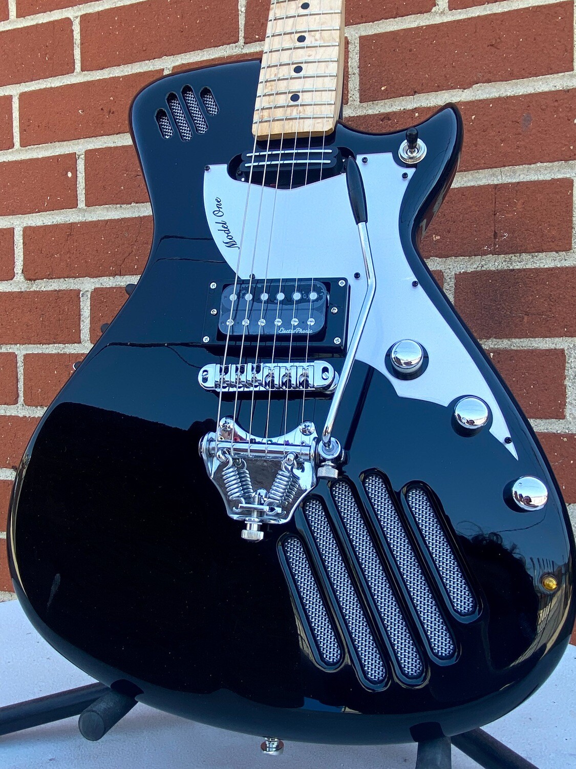 Model One - Standard Black with optional Tremolo