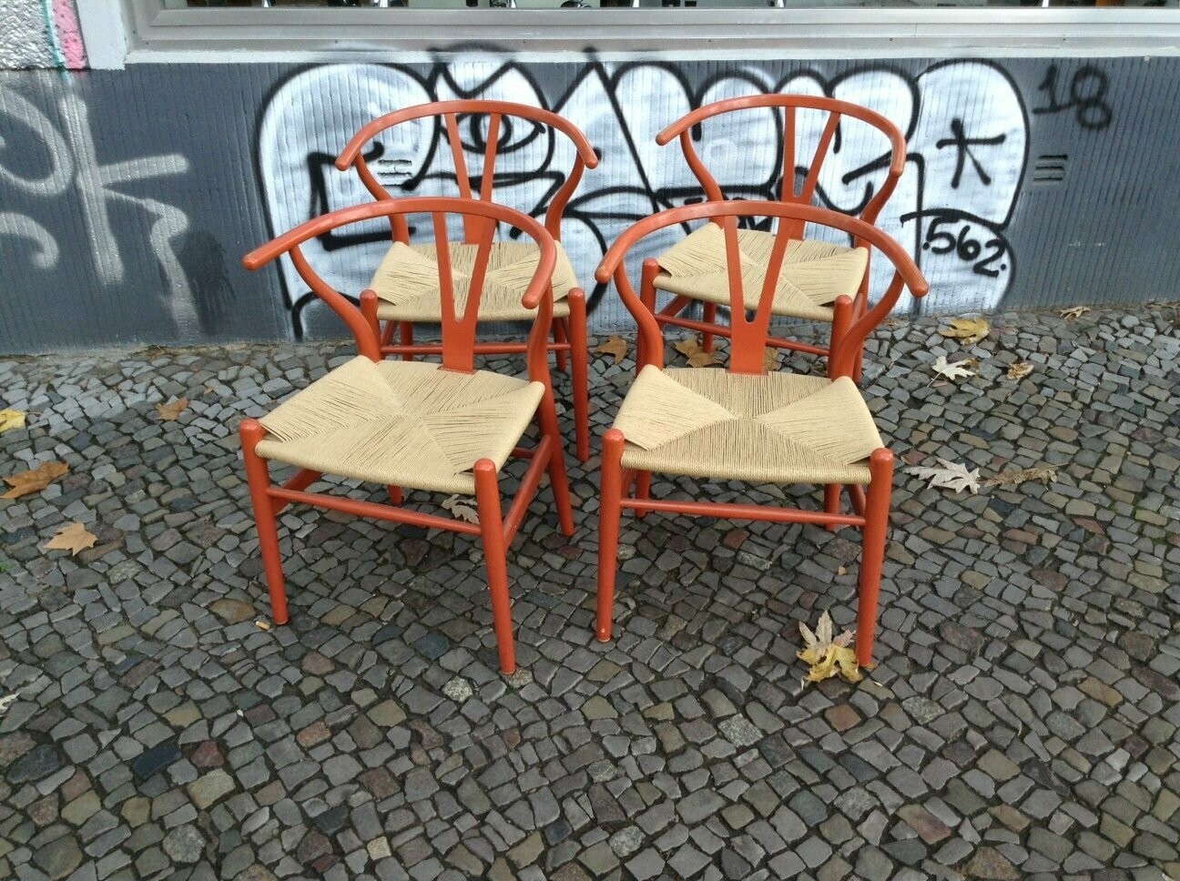Vintage C24 Wishbone Chair Hans Wegner
