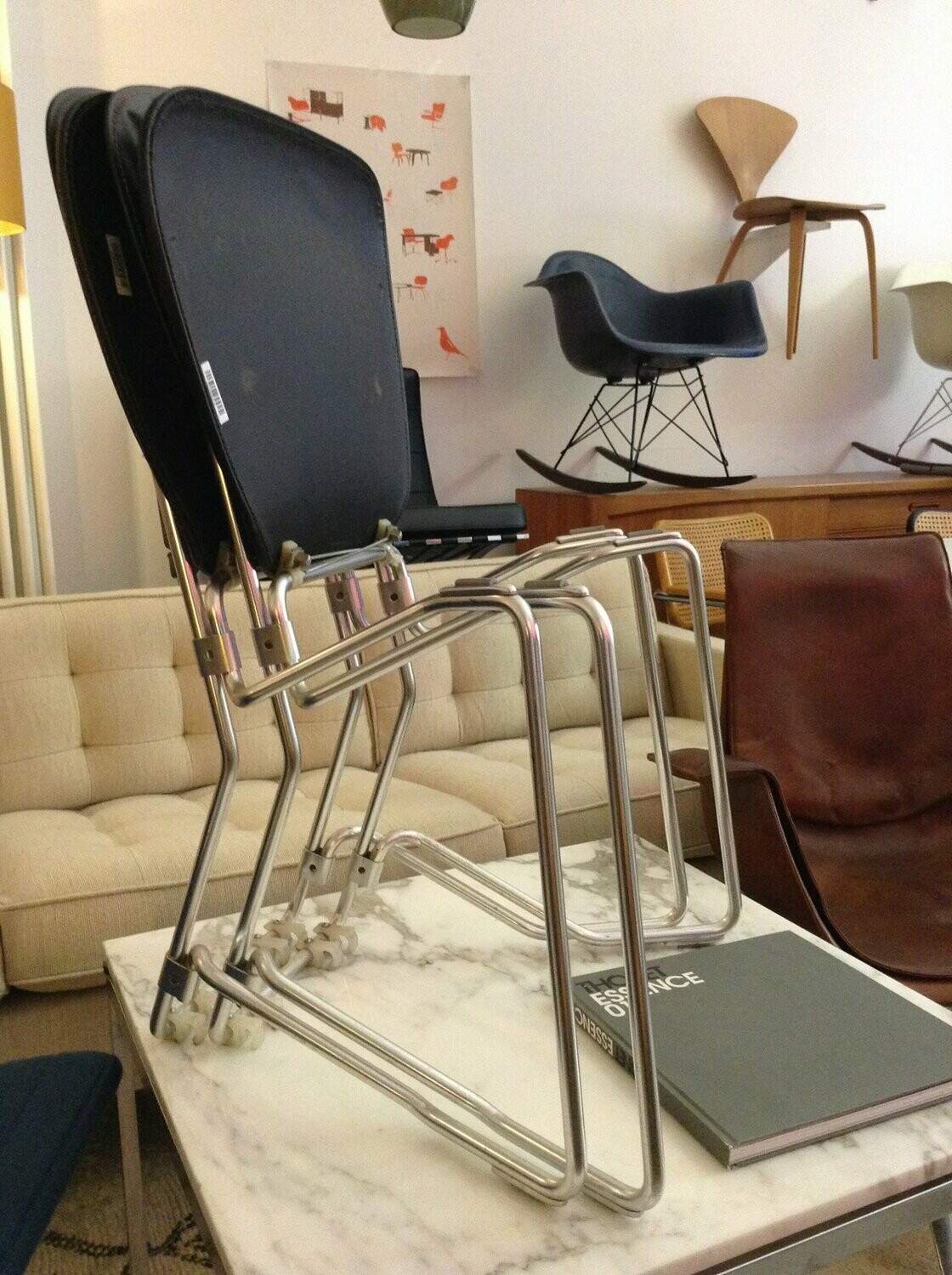 Alu Flex Stapelstuhl von Armin Wirth, 1960er