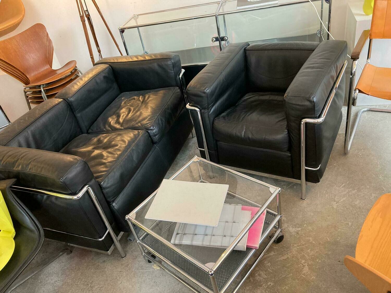 LC2 Zweisitzer Le Corbusier Sofa