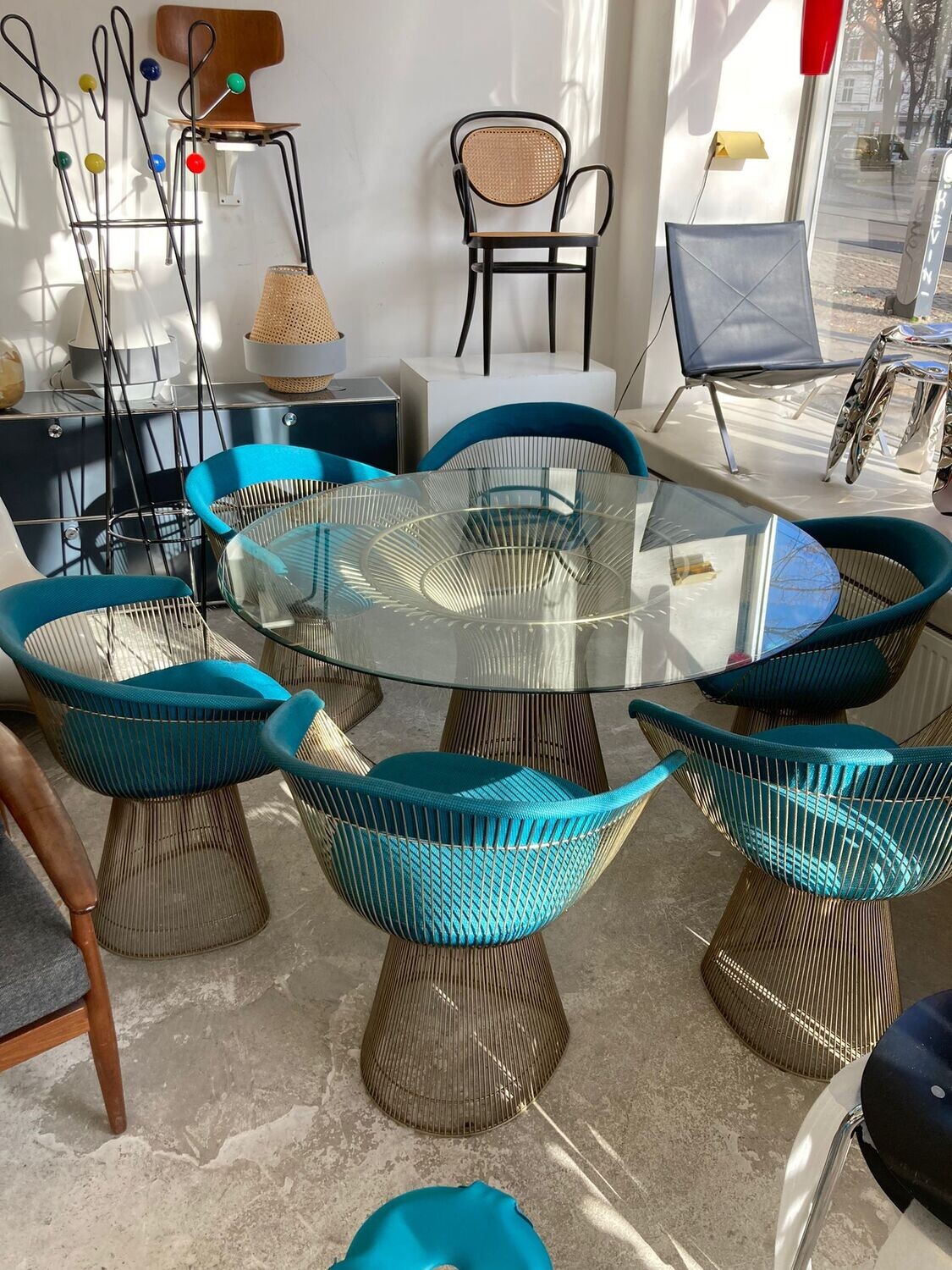 6 Stühle & Tisch von Warren Platner für Knoll International