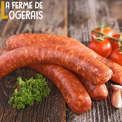 MERGUEZ PUR PORC - PAR 325g - ENV. 5 MERGUEZ PUR PORC - PAR 325g - ENV. 5