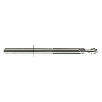 VHM Fräser Ø 2,0 mm Schaft 3,0 mm Gesamtlänge 43 mm ohne Beschichtung mit Sicherungsring Z2