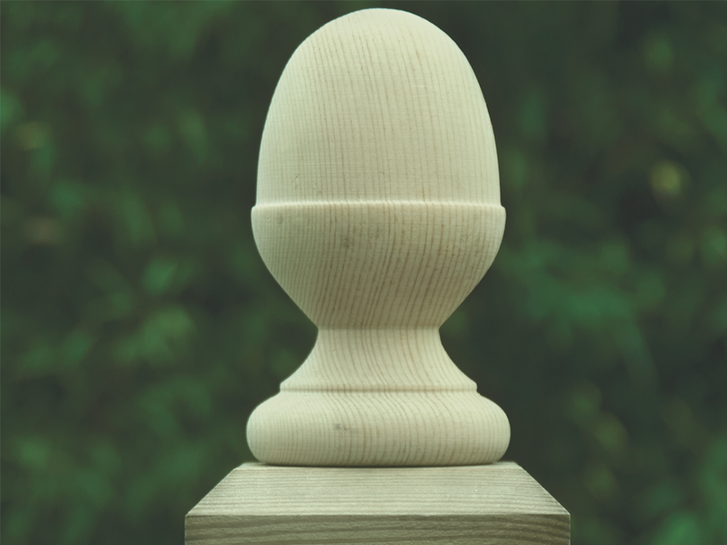 DECORATIVE ACORNS, SPHERES & POST CAPS